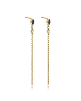 Rainbow Sapphire & diamond Earrings
